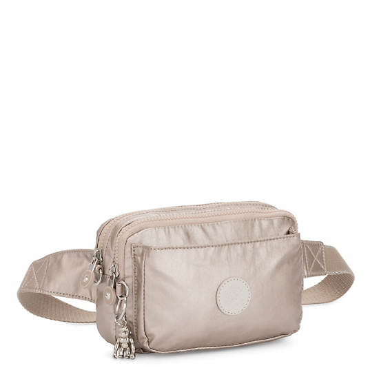 Bolsos Cruzados Kipling Abanu Multi Metallic Convertible Taupe | MX 1027AH